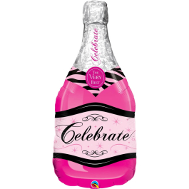 Μπαλόνι Foil "Celebrate Pink Bubbly Wine" 99εκ. - Κωδικός: 15844 - Qualatex